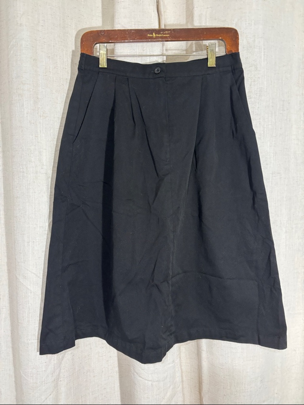 Barco Uniforms Black A-Line Women's Midi Skirt